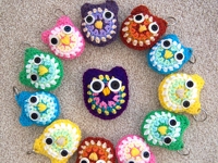 ravelry Yarn Artists Key Chain Owl